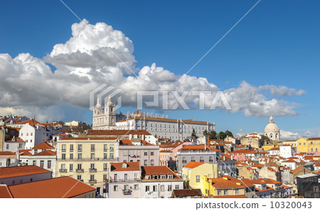 View of Lisbon and Monastery of Sao Vicente de Fora, Portugal View of Lisbon and Monastery of Sao Vicente de Fora, Portugal 10320043