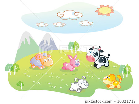 farm animal cartoon farm animal cartoon 10321712