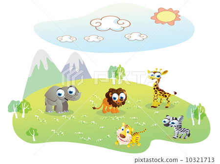 safari animal cartoon safari animal cartoon 10321713