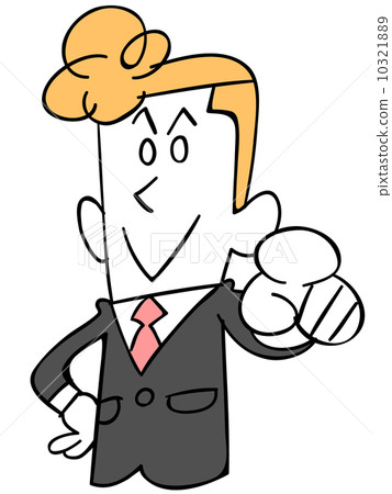 Pointing businessman (upper body) Pointing businessman (upper body) 10321889