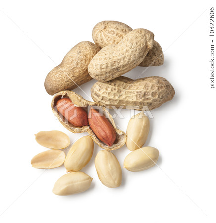 Peanuts on white ground Peanuts on white ground 10322606