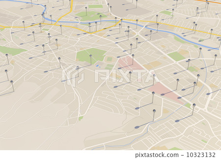 地圖地圖道路地圖Pin 10323132