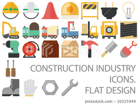 Civil engineering · Construction · Construction system icon Flat design 10325949