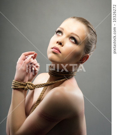 Nude young woman with shibari 10326272