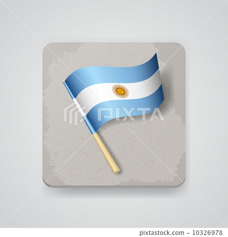 Argentina flag, vector icon Argentina flag, vector icon 10326978