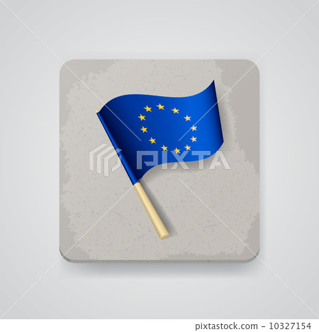 European Union flag, vector icon 10327154