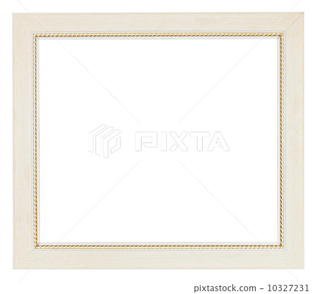 wide white flat wooden picture frame 10327231