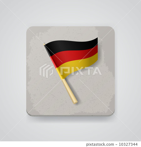 Germany flag, vector icon 10327344