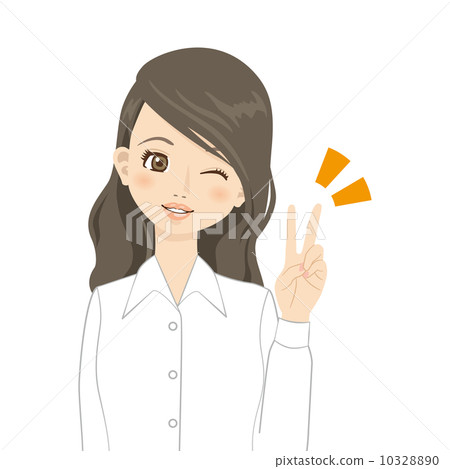 Blouse Y Shirt V sign Blouse Y Shirt V sign 10328890