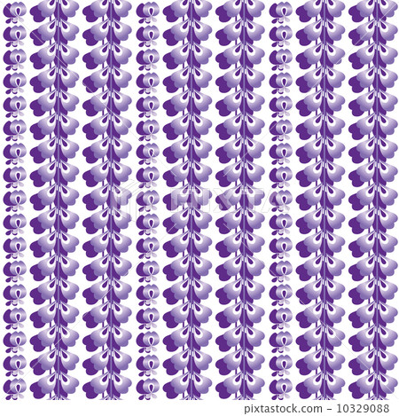 Continuous pattern of wisteria flower - Stock Illustration [10329088 ...