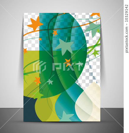 Nature corporate flyer print template 10329142