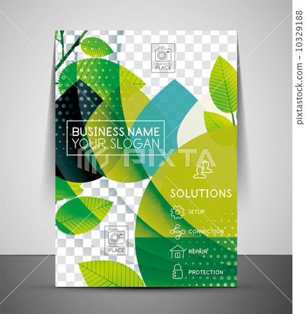 Nature corporate flyer print template 10329188