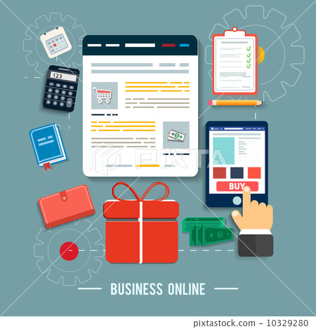 Business online icons Business online icons 10329280