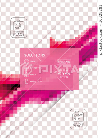 Wave abstract corporate flyer print design Wave abstract corporate flyer print design 10329283