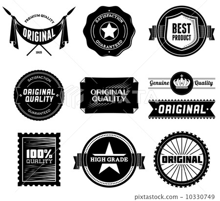 Vintage labels. Bitmap collection 8 10330749
