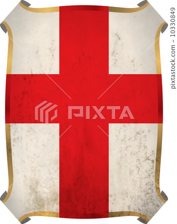 Old grungy label with path 10330849