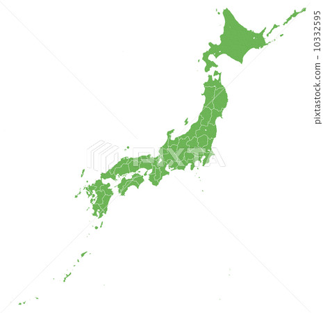 Japanese Islands on white ground Japanese Islands on white ground 10332595