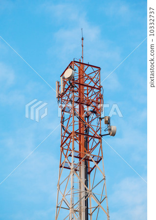 Telecommunication tower with antennas 10332737