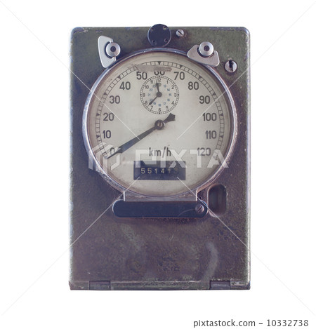 Speed meter or gauge of train, vintage style 10332738