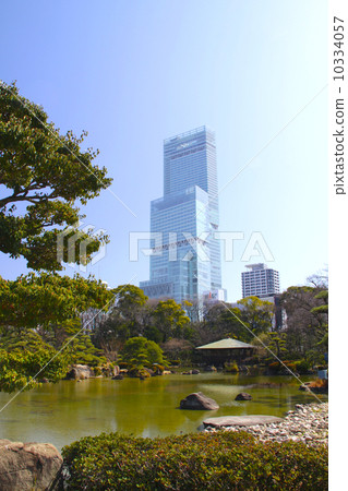 Highest skyscraper in Japan, Abe Harukasu (height 300 m, 60 stories) (taken from the Japanese garden at Keioisen in Tennoji Park) Highest skyscraper in Japan, Abe Harukasu (height 300 m, 60 stories) (taken from the Japanese garden at Keioisen in Tennoji Park) 10334057