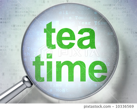 Timeline concept: Tea Time with optical glass 10336569