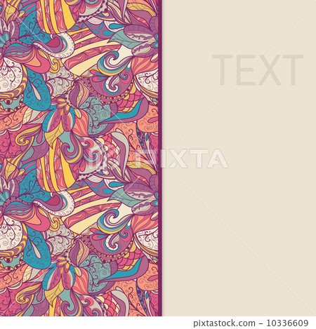 border with abstract hand-drawn pattern - Stock Illustration [10336609 ...