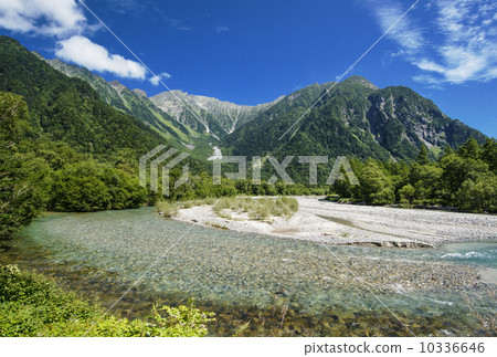 Kamikochi Hotaka Mountain Peak和Yodogawa Yodo 10336646