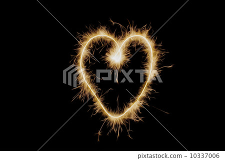 Two hearts drawn sparkler 10337006