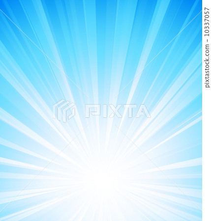 Blue summer sun light burst 10337057