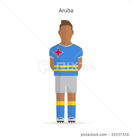 Aruba football player. Soccer uniform. 10337358