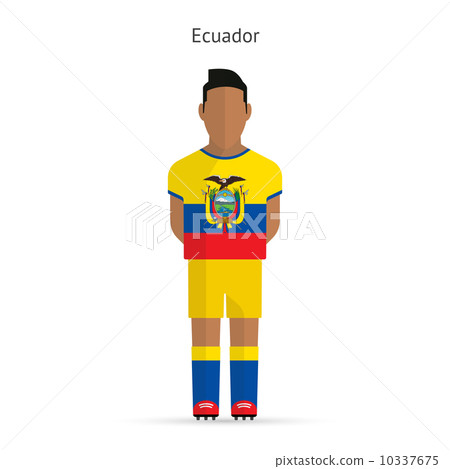 Ecuador football player. Soccer uniform. Ecuador football player. Soccer uniform. 10337675