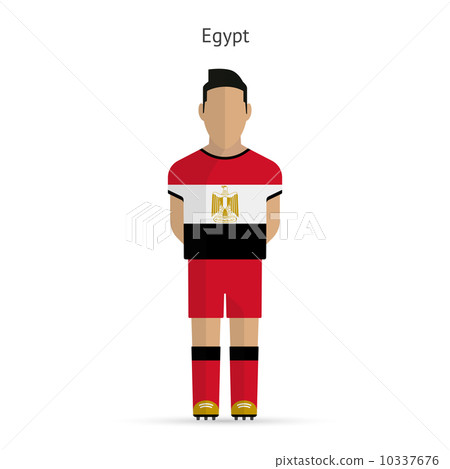 Egypt football player. Soccer uniform. 10337676