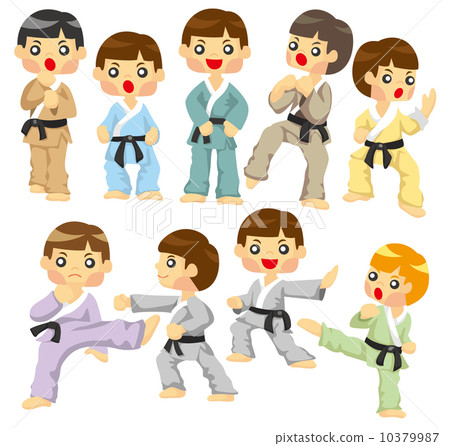 cartoon Karate Player icon cartoon Karate Player icon 10379987