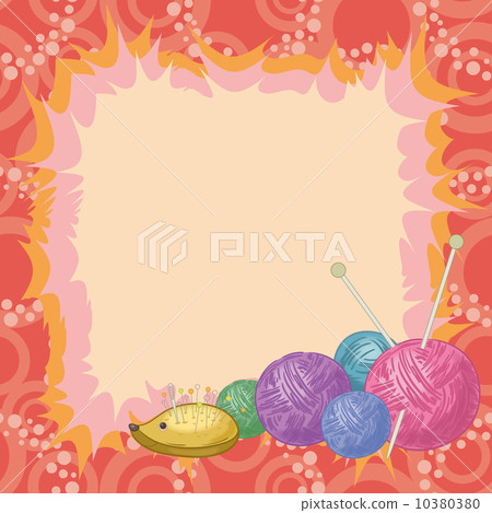 Background, accessories for knitting 10380380