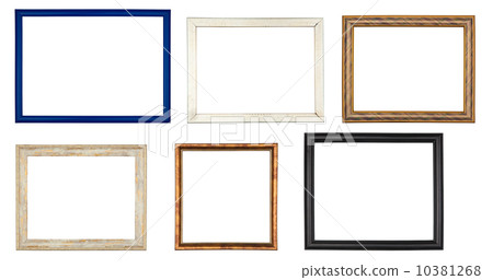 Set of colored frames on white background 10381268