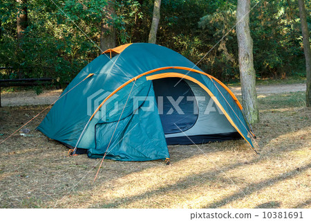 Camping Tents at Campground during Daytime in Woods 10381691