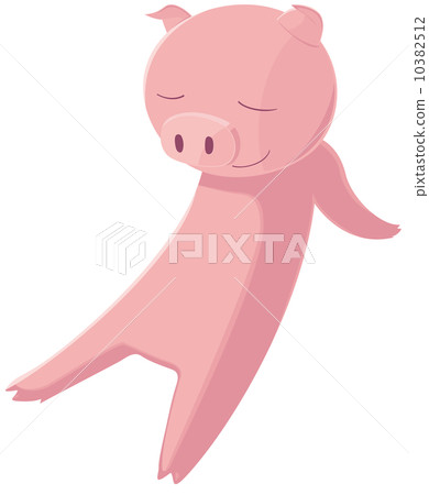 放鬆的豬 10382512
