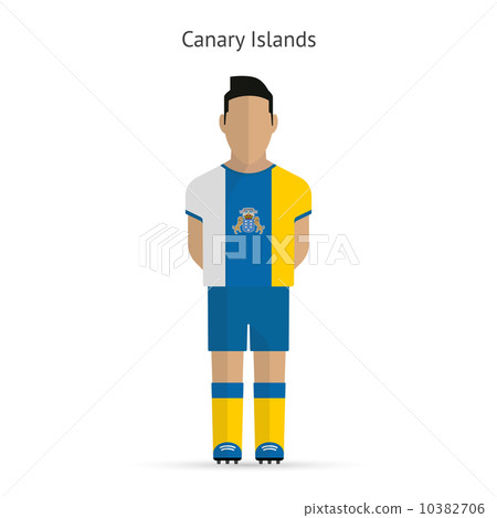 Canary Islands football player. Soccer uniform. Canary Islands football player. Soccer uniform. 10382706