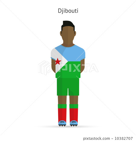 Djibouti football player. Soccer uniform. Djibouti football player. Soccer uniform. 10382707