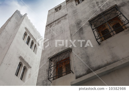 White houses and blue sky. Madina, old part of Tangier, Morocco White houses and blue sky. Madina, old part of Tangier, Morocco 10382986
