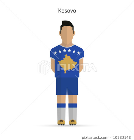 Kosovo football player. Soccer uniform. Kosovo football player. Soccer uniform. 10383148