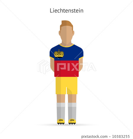 Liechtenstein football player. Soccer uniform. 10383255