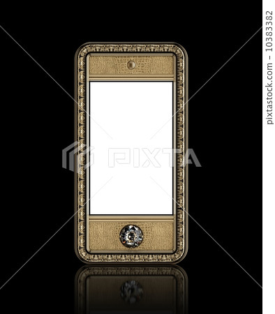 Exclusive mobile phone with blank screen. Iphone-style device 10383382