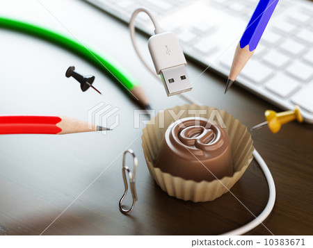sweet e-mail office conceptual picture 10383671