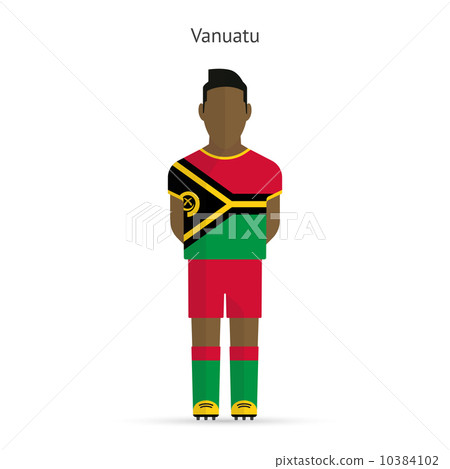 Vanuatu football player. Soccer uniform. 10384102