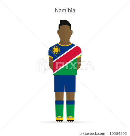 Namibia football player. Soccer uniform. 10384293