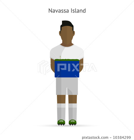 Navassa Island football player. Soccer uniform. 10384299