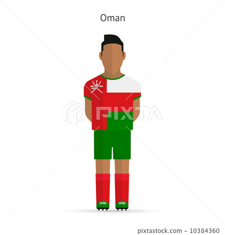 Oman football player. Soccer uniform. 10384360
