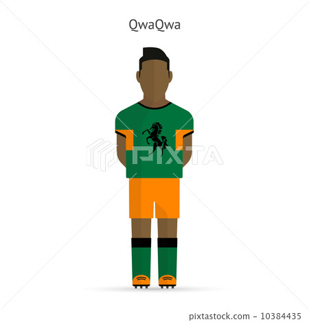 QwaQwa football player. Soccer uniform. 10384435