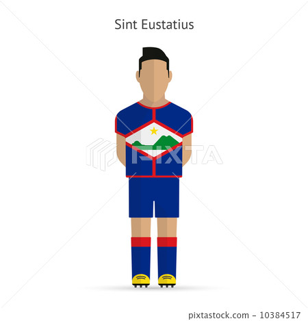 Sint Eustatius football player. Soccer uniform. 10384517